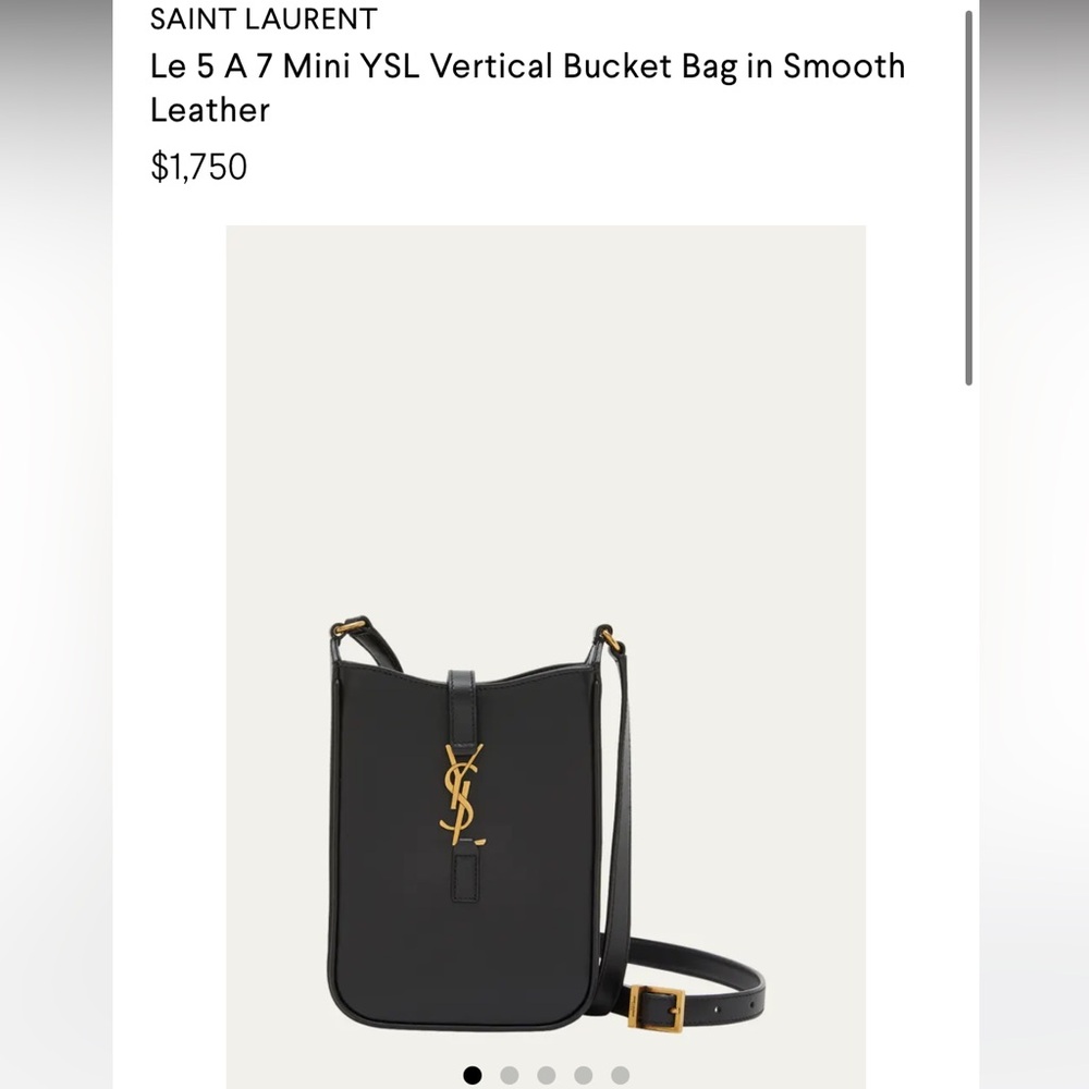 Mini YSL Vertical Bucket Bag/crossbody. Phone bag